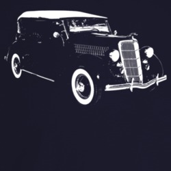 1935 Deluxe Phaeton Three Quarter Angle View Dark Color T Shirt