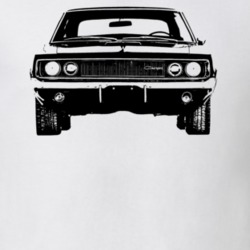 1968 Charger Rt Grill View Light Color T Shirt