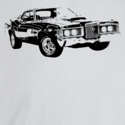 1971 Cougar Three Quarter Angle View Light Color T Shirt
