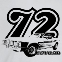 1972 Cougar Three Quarter Angle View With Model And Year Light Color T