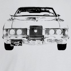 1972 Cougar Grill View Light Color T Shirt