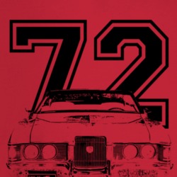 1972 Cougar Grill View With Year Light Color T Shirt