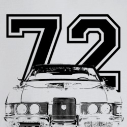1972 Cougar Grill View With Year And Model Light Color T Shirt