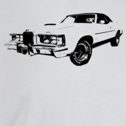 1973 Cougar Three Quarter Angle View Light Color T Shirt