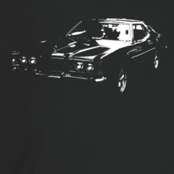 1974 Cougar Three Quarter Angle View Dark Color T Shirt