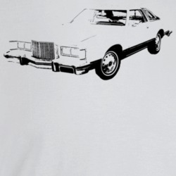 1977 Cougar Three Quarter Angle View Light Color T Shirt
