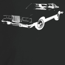 1977 Cougar Three Quarter Angle View Dark Color T Shirt