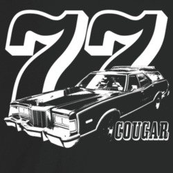 1977 Cougar Villager Wagon Three Quarter Angle View With Year And Mode