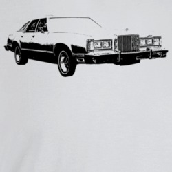 1978 Cougar Three Quarter Angle View Light Color T Shirt