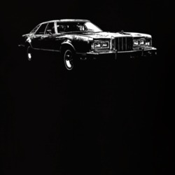 1978 Cougar Three Quarter Angle View Dark Color T Shirt