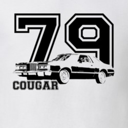 1979 Cougar Three Quarter Angle View With Year And Model Name Light Co