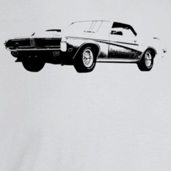 1969 Cougar Eliminator Three Quarter Angle View Light Color T Shirt