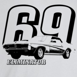 1969 Cougar Eliminator Three Quarter Angle View With Year And Model Na