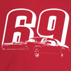 1969 Cougar Eliminator Three Quarter Angle View With Year Dark Color T