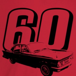 1960 Comet Three Quarter Angle View With Year Light Color T Shirt