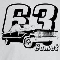 1963 Comet Three Quarter Angle View With Year And Model Name Light Col