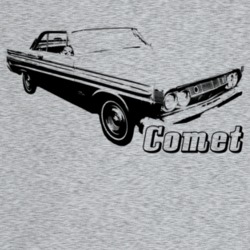 1964 Comet Three Quarter Angle View With Model Name Light Color T Shir