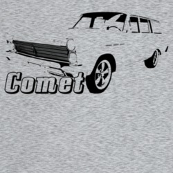 1965 Comet Villager Station Wagon Three Quarter Angle View With Model 