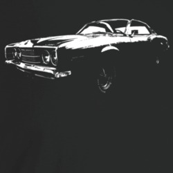 1968 Comet Three Quarter Angle View Dark Color T Shirt