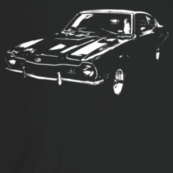 1974 Comet Three Quarter Angle View Dark Color T Shirt