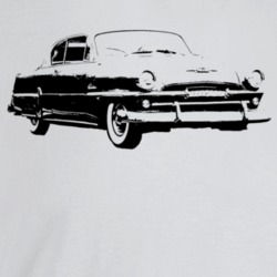 1954 Belvedere Three Quarter Angle View Light Color T Shirt