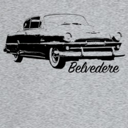 1954 Belvedere Three Quarter Angle View With Model Name Light Color T 