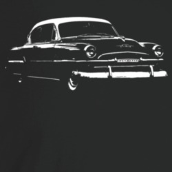 1954 Belvedere Three Quarter Angle View Dark Color T Shirt