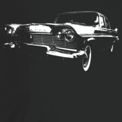 1957 Belvedere Three Quarter Angle View Dark Color T Shirt