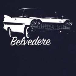 1959 Belvedere Three Quarter Angle View With Model Name Dark Color T S