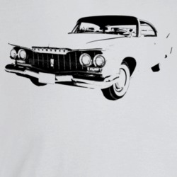 1960 Belvedere Three Quarter Angle View Light Color T Shirt