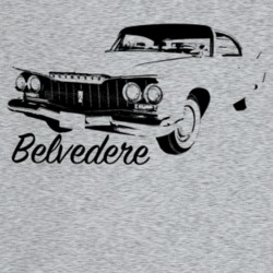 1960 Belvedere Three Quarter Angle View With Model Name Light Color T 