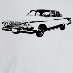 1961 Belvedere Three Quarter Angle View Light Color T Shirt