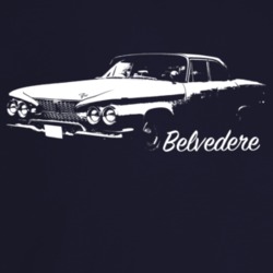 1961 Belvedere Three Quarter Angle View With Model Name Dark Color T S