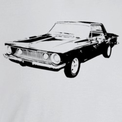 1962 Belvedere Three Quarter Angle View Light Color T Shirt