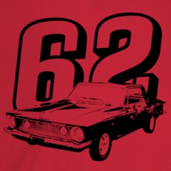1962 Belvedere Three Quarter Angle View With Year Light Color T Shirt