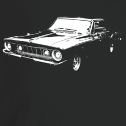 1962 Belvedere Three Quarter Angle View Dark Color T Shirt
