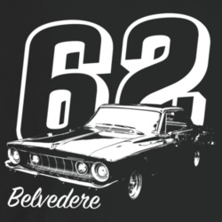 1962 Belvedere Three Quarter Angle View With Year And Model Name Dark 