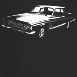 1963 Belvedere Three Quarter Angle View Dark Color T Shirt