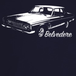 1963 Belvedere Three Quarter Angle View With Model Name Dark Color T S