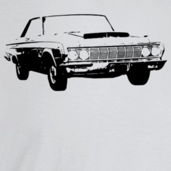 1964 Belvedere Three Quarter Angle View Light Color T Shirt