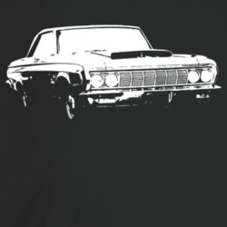 1964 Belvedere Three Quarter Angle View Dark Color T Shirt