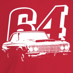 1964 Belvedere Three Quarter Angle View With Year Dark Color T Shirt