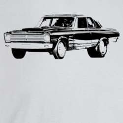 1965 Belvedere Three Quarter Angle View Light Color T Shirt