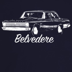 1965 Belvedere Three Quarter Angle View With Model Name Dark Color T S