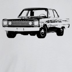 1966 Belvedere Three Quarter Angle View Light Color T Shirt
