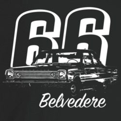 1966 Belvedere Three Quarter Angle View With Year And Model Name Dark 
