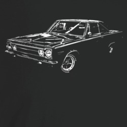 1967 Belvedere Three Quarter Angle View Dark Color T Shirt