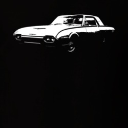 1961 Thunderbird Three Quarter Angle View Dark Color T Shirt