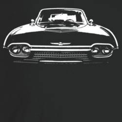 1961 Thunderbird Grill View Dark Color T Shirt