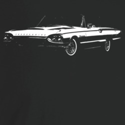 1964 Thunderbird Three Quarter Angle View Dark Color T Shirt